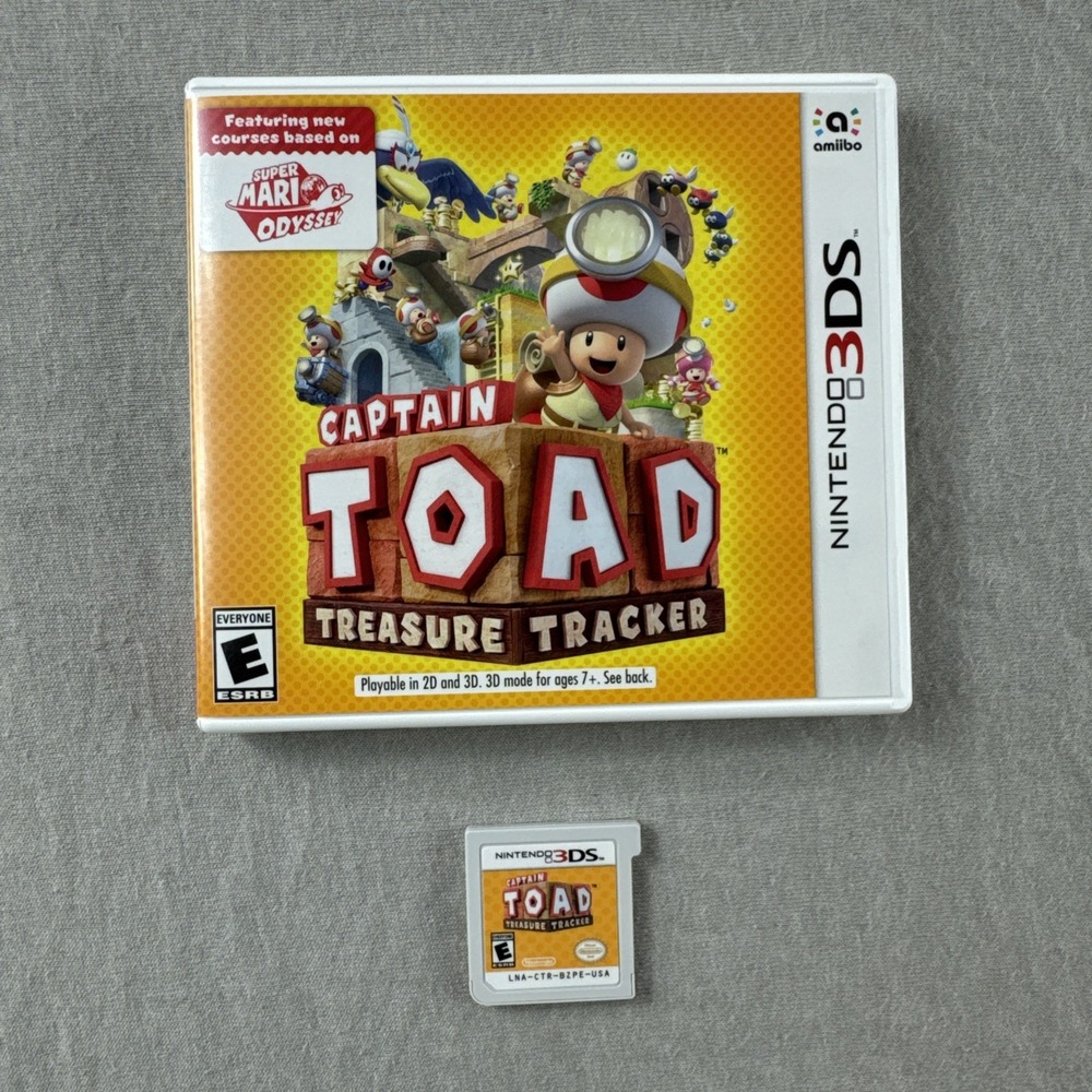 Captain Toad: Treasure Tracker (Nintendo 3DS, 2018) Case & Video Game Only Works